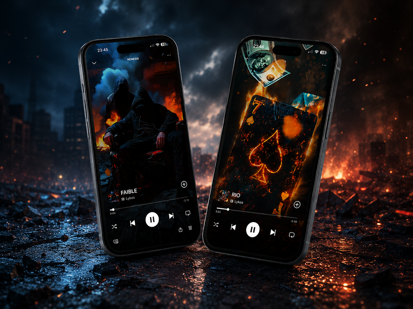 Intégration streaming — interface Spotify