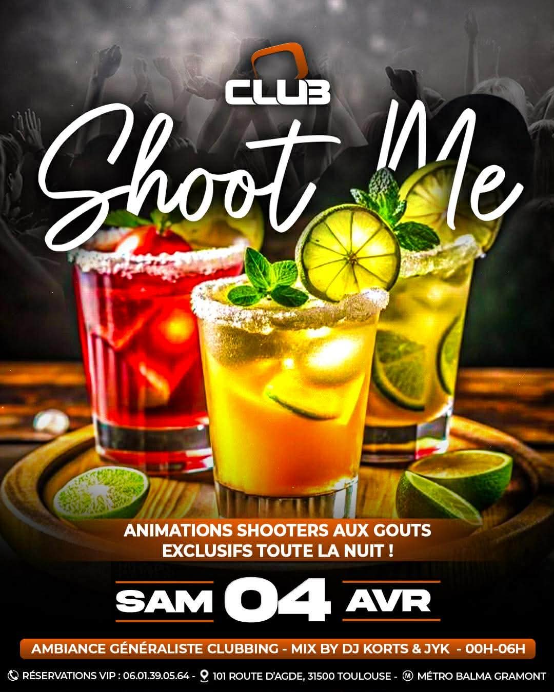 Shoot Me — soirée shooters